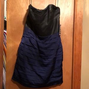 Express Black and Blue Dress